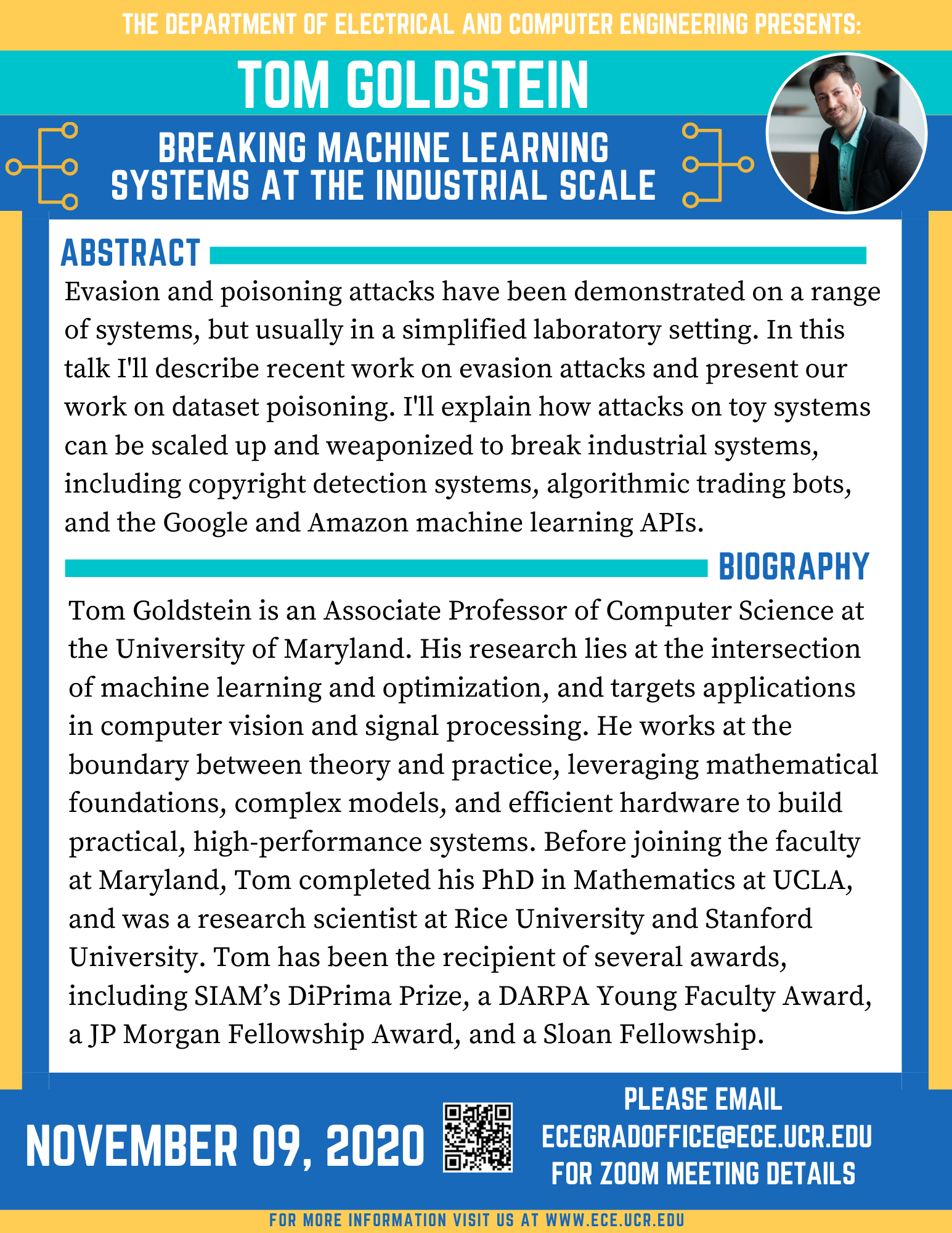 Colloquium by Tom Goldstein