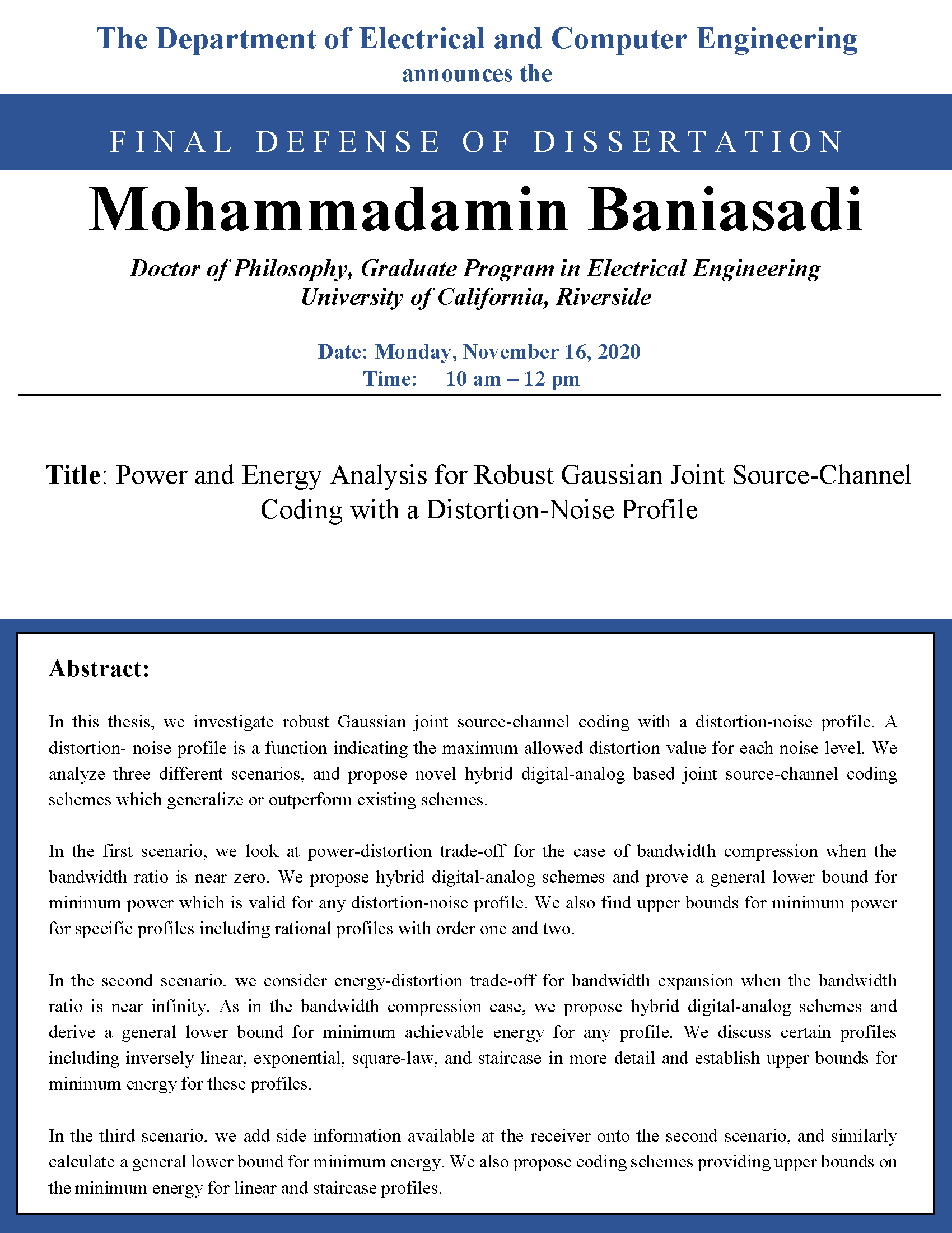FInal Defense BANIASADI, Mohammadamin