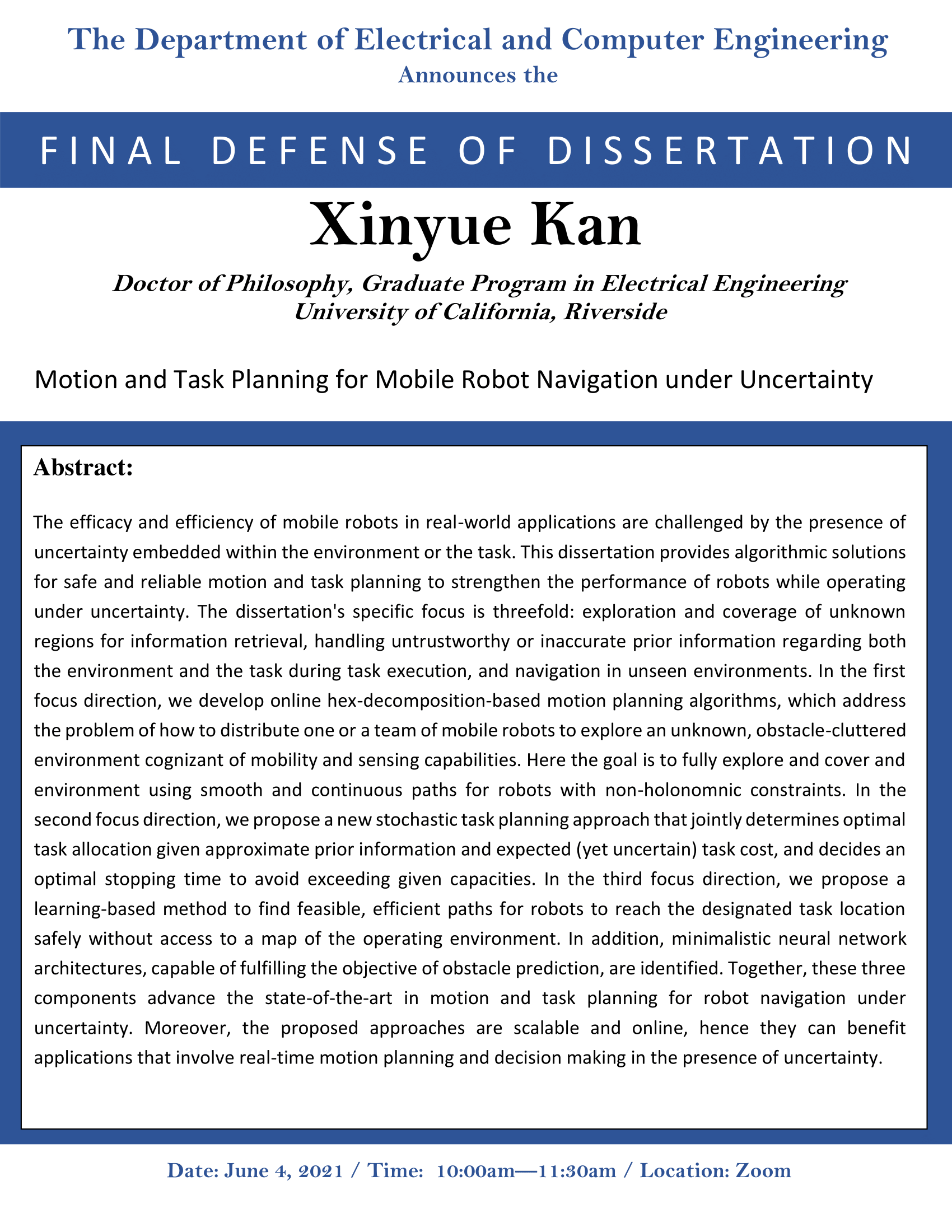 Kan, Xinyue